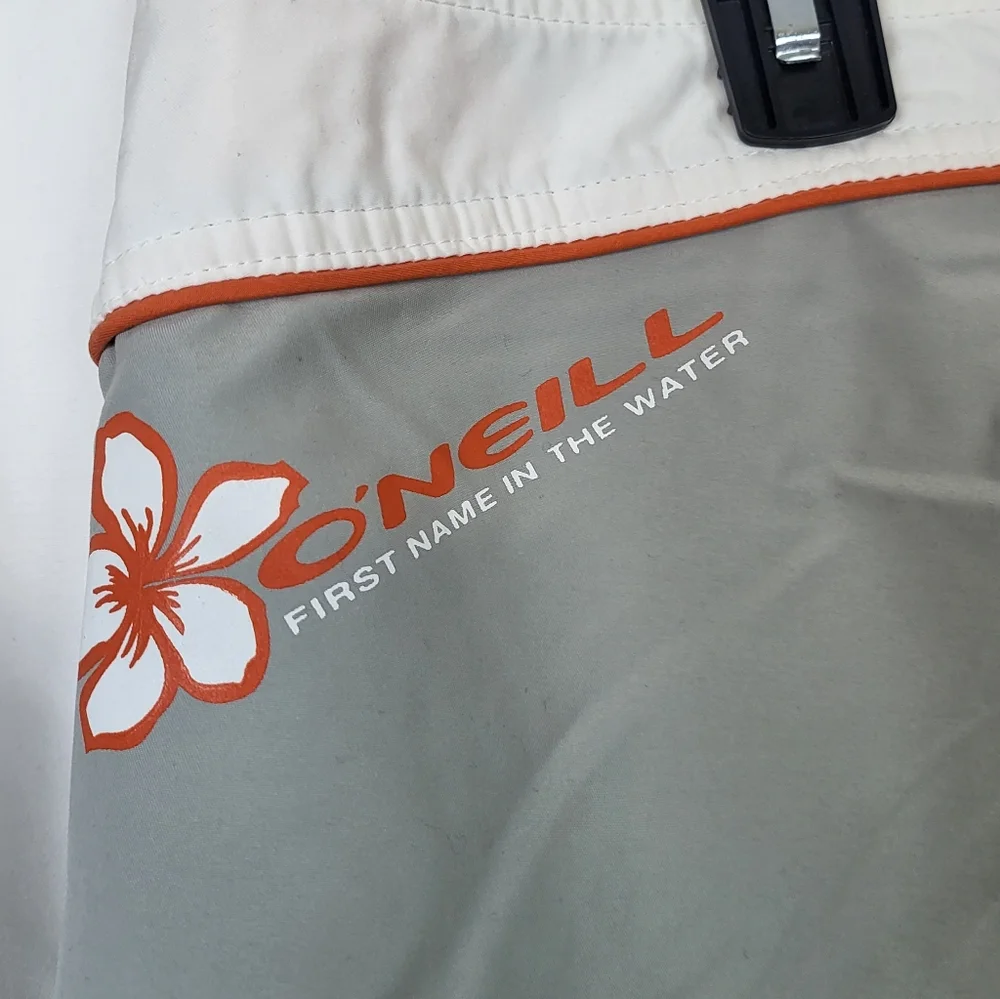 O'Neill Boys Gray Lightweight Surfer Style Drawstring‎ Boardshorts Sz 11 Vintage